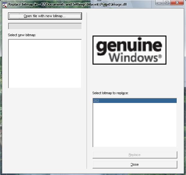 replacing bitmap <br />
<br />
screen