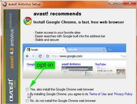 Avast! pomoe wypromowa Google Chrome