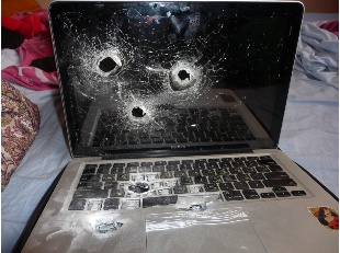 W Izraelu rozstrzelano laptop