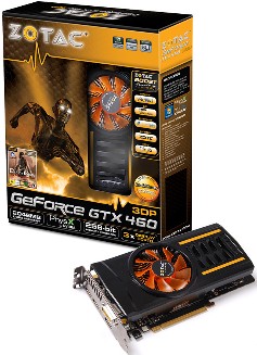 ZOTAC GeForce GTX 460 3DP - podczysz do niej 4 monitory