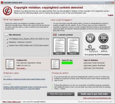 Wirus w BitTorrent udaje organizacje do walki z piractwem