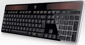 Logitech Wireless Solar Keyboard K750 zasilana wiatem
