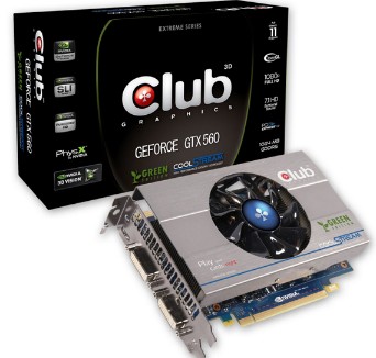 Club 3D GeForce GTX 560 Ti Green Edition