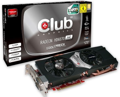 Club 3D Radeon HD 6870 X2 2GB GDDR5 z podwjnym GPU