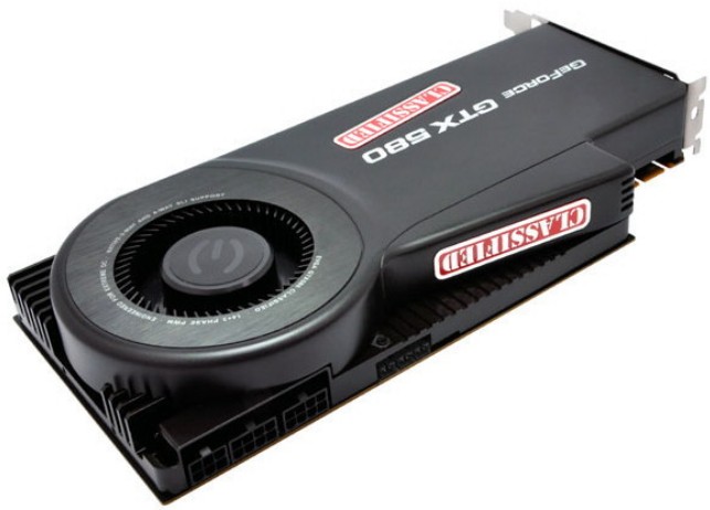 Podkrcona EVGA GeForce GTX 580 Classified