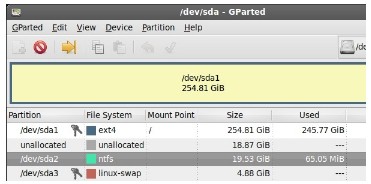 GParted 0.8 odzyskuje utracone partycje