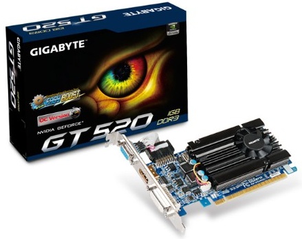 Gigabyte prezentuje wasne karty oparte na ukadzie GT 520