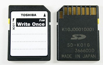 Toshiba wprowadza karty SD jednokrotnego zapisu