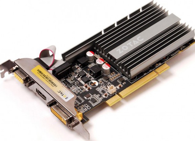 ZOTAC GeForce GT 520 na nietypowych gniazdach