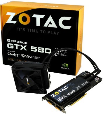 ZOTAC GeForce GTX 580 Infinity Edition chodzona ciecz