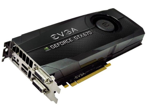 Podkrcona EVGA GeForce GTX 670 FTW LE