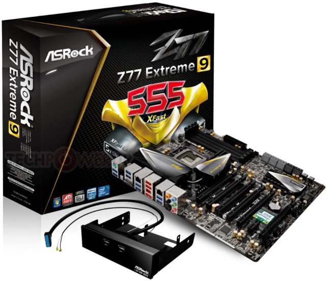 Wysoce wydajna pyta ASRock Z77 Extreme9