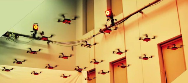 Roboty co lataj synchronicznie