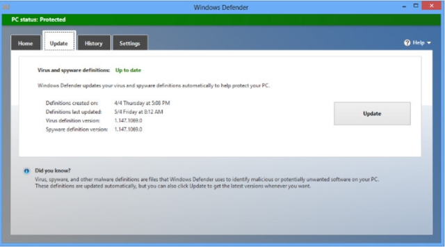 Microsoft zaata Windows Defender