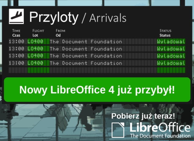 Ju jest LibreOffice 4.0.4, czekamy na 4.1