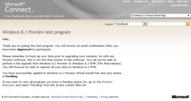 Aktualizacja Windows 8.1 do wersji RTM skoczy si utrat danych