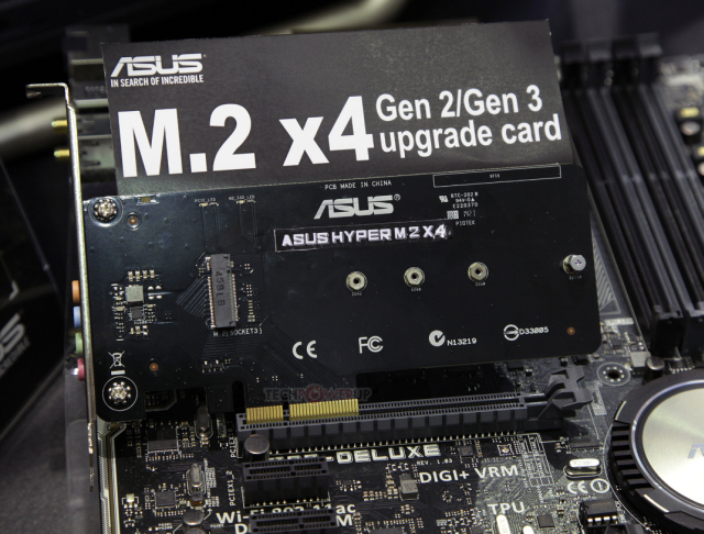 Adapter PCIe ASUS Hyper M.2 X4