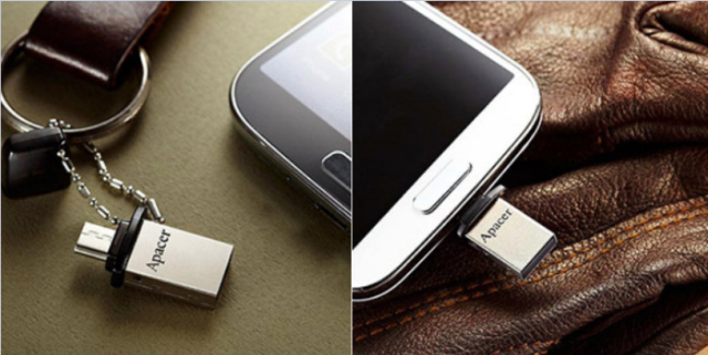 Apacer AH175 OTG czyli pendrive do komputera i smartfona