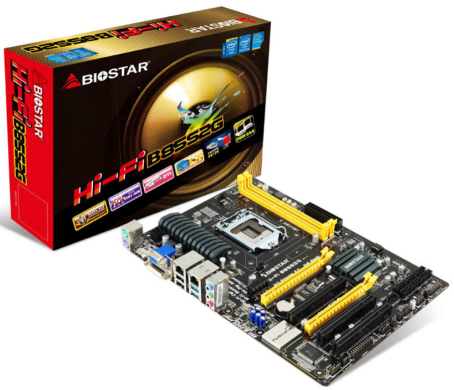 Pyta gwna Biostar Hi-Fi B85S2G z gniazdem LGA1150