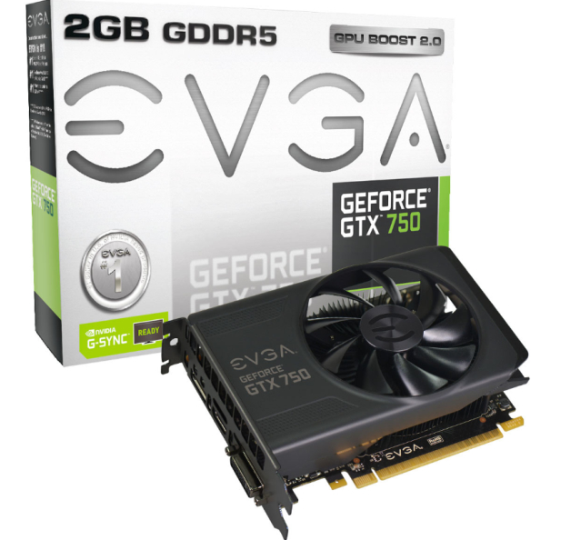 EVGA GTX 750 2GB z podwjnym ramem