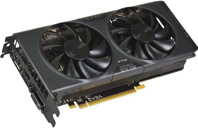 Specjalna odsona karty EVGA GeForce GTX 750 FTW