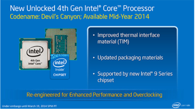 Core i7-4790K, i5-4690K oraz Pentium G3258 z odblokowanym mnonikiem