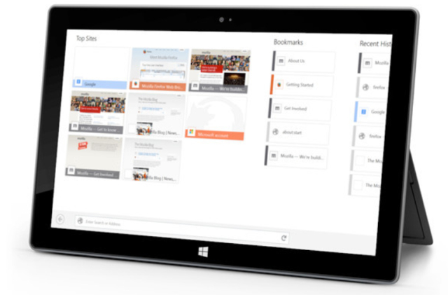 Firefox dopiero za trzy miesice z interfejsem Metro UI