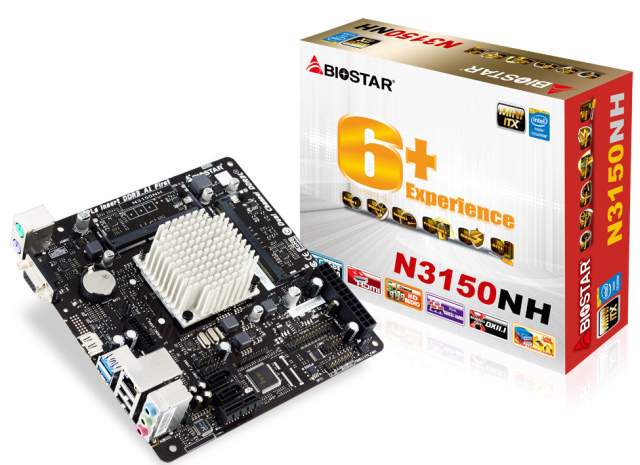 Biostar N3150NH w rozmiarze Mini-ITX