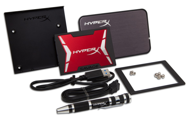 Dyski HyperX Savage SSD w zestawie z obudow USB 3.0