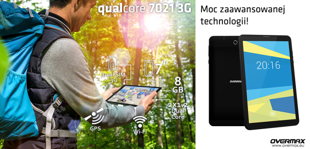 Tablet Overmax Qualcore 7021 3G w cenie 300 z