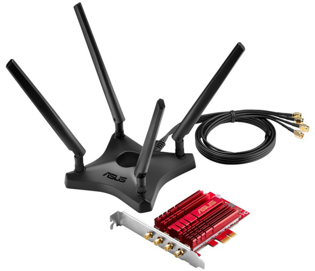 WiFi o prdkoci 3.1 giga dziki karcie ASUS PCE-AC88
