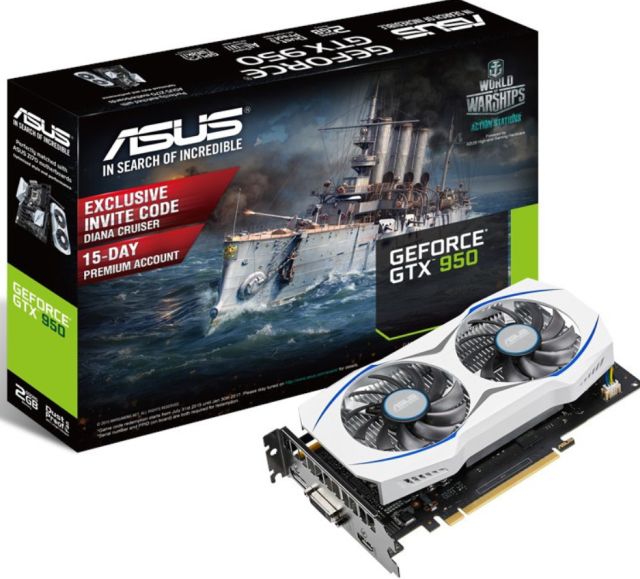 Jednoslotowa karta graficzna ASUS GTX950-2G