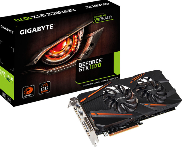 Gigabyte z kart GTX 1070 WindForce 2X