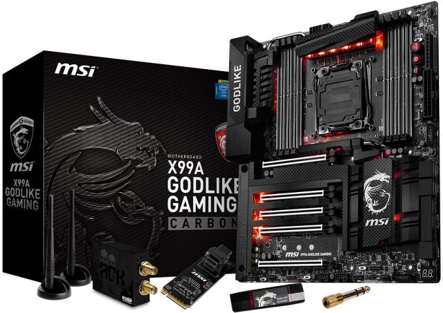 Pyta MSI X99A GODLIKE GAMING CARBON z podwietleniem RGB