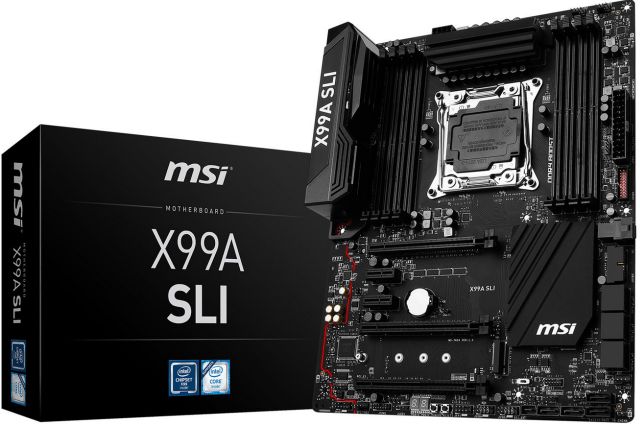 Pyta MSI X99A-SLI z gniazdem LGA2011v3