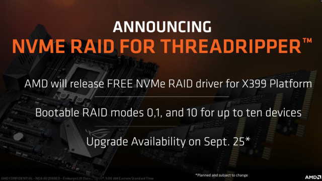 AMD doda wsparcie dla RAID NVMe dla nowej platformy