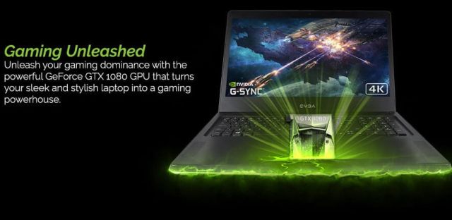 Niesamowity laptop EVGA SC17 1080 G-SYNC