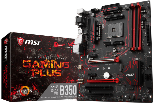 MSI B350 Gaming Plus w rozmiarze ATX