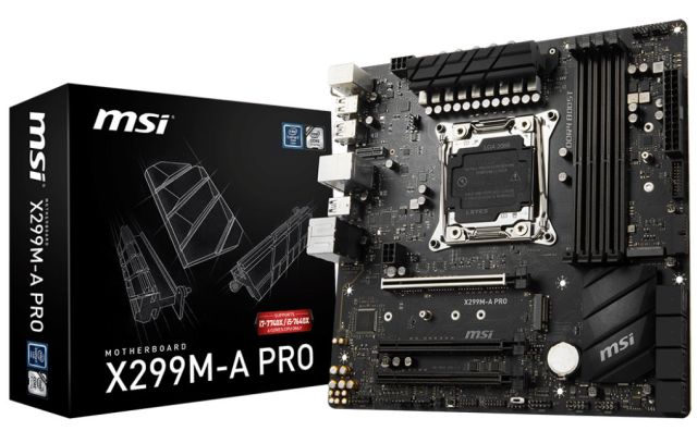 MSI X299M-A Pro pyt tylko dla dwch rodzajw CPU