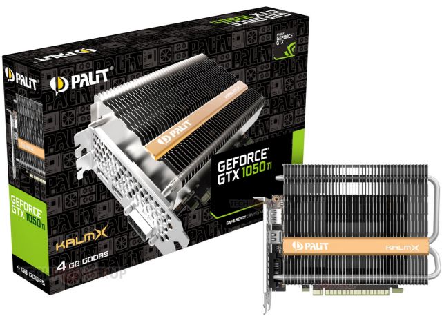 Pasywna karta Palit GeForce GTX 1050Ti KalmX
