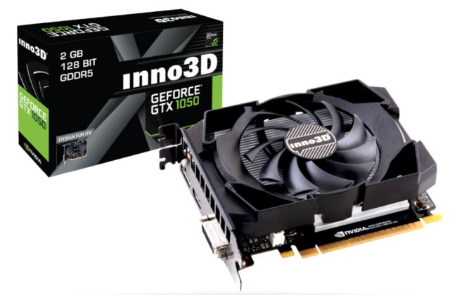 Niewielka karta Inno3D GTX 1050 Compact