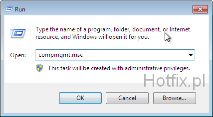 okno dialogowe uruchom