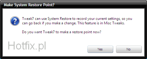 punkt przywracania systemu