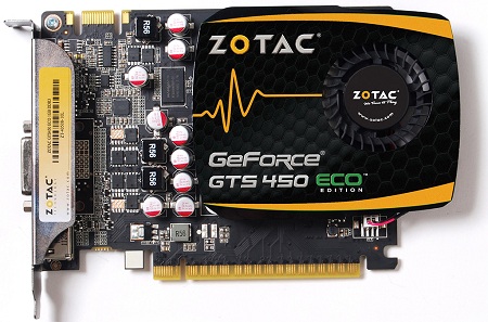 GeForce GTS 450 ECO Edition dla mionikw kina domowego