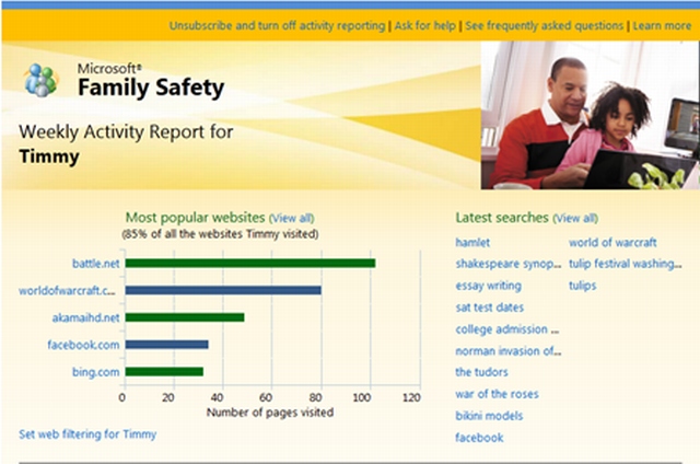 Windows 8 rozszerza kontrol rodzicielsk go Family Safety