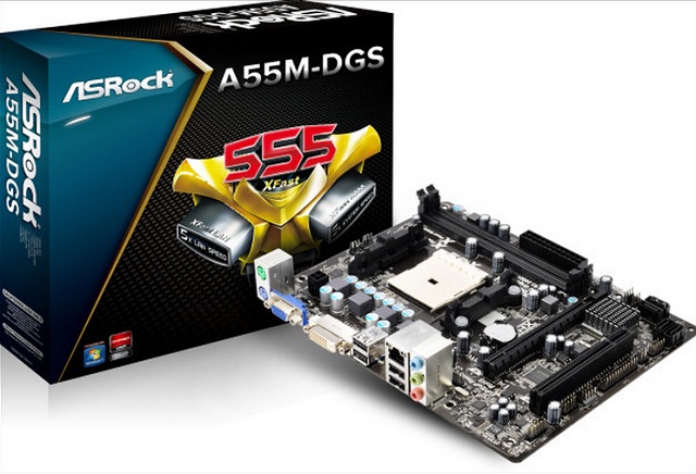 Pyta gwna AsRock A55M-DGS dla AMD Socket FM1