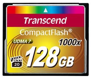 Karty TRANSCEND CompactFlash 1000x dla profesjonalistw