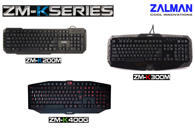 Zalman ZM-KSERIES pi modeli klawiatur do gier i biura