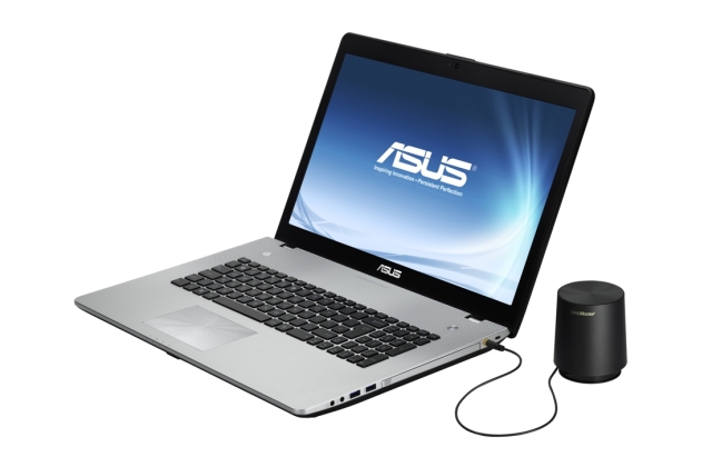 17 calowy notebook ASUS N76VZ z zewntrznym subwooferem