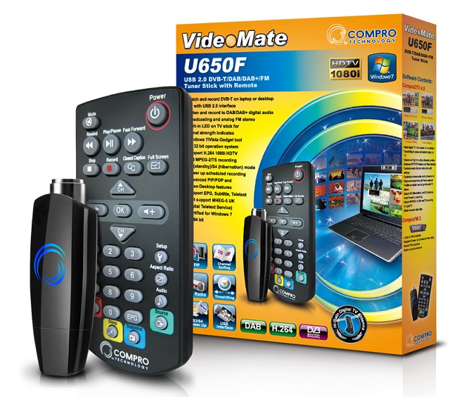Compro VideoMate U650F cyfrowy tuner RTV